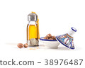 Argan products on white background 38976487