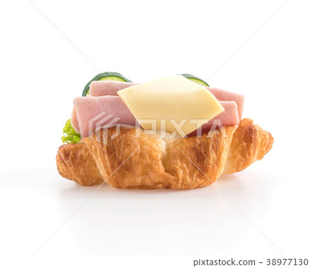 cheese and ham croissant cheese and ham croissant 38977130