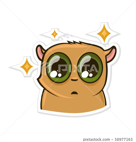 Sticker for messenger with funny animal Sticker for messenger with funny animal 38977163