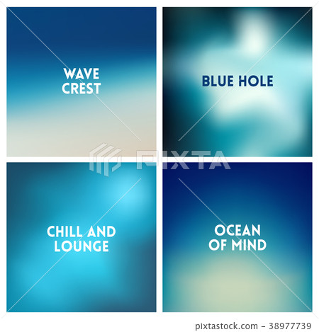 Abstract vector beach blurred background set 4 Abstract vector beach blurred background set 4 38977739