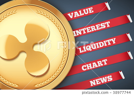 Background of Ripple cryptocurrency Infographic 38977744