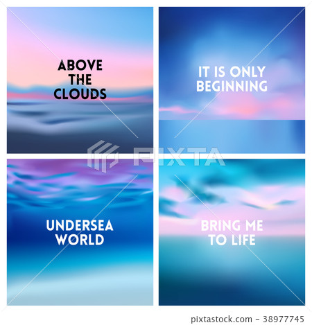 Abstract vector beach blurred background set 4 Abstract vector beach blurred background set 4 38977745