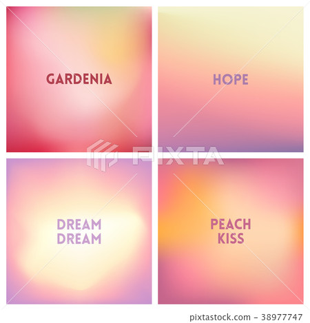 Abstract vector light pink blurred background set Abstract vector light pink blurred background set 38977747