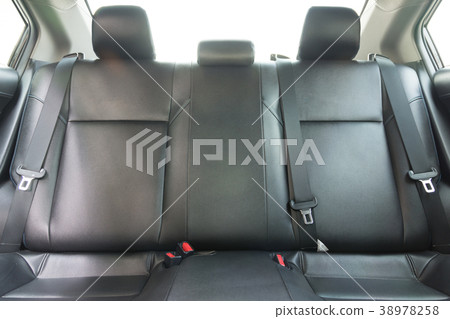 Back passenger seats in modern luxury car 38978258