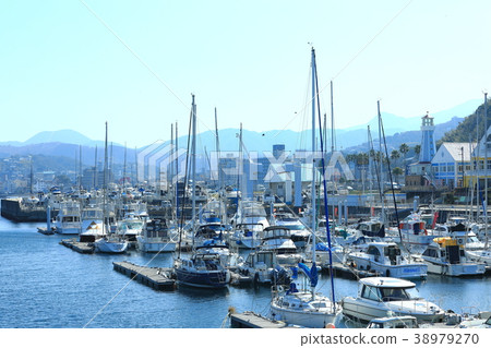 伊東海洋鎮遊艇港口風景 38979270