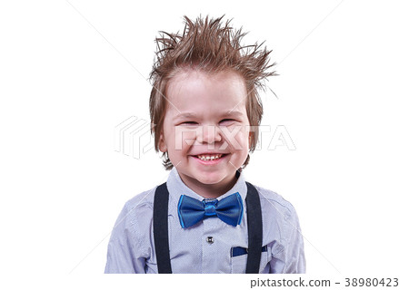 Little handsome boy in the bow tie smiling Little handsome boy in the bow tie smiling 38980423