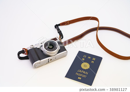 Camera and passport Camera and passport 38981127