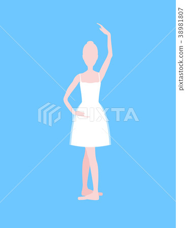 Cartoon Basic Ballet Position. Vector 38981807