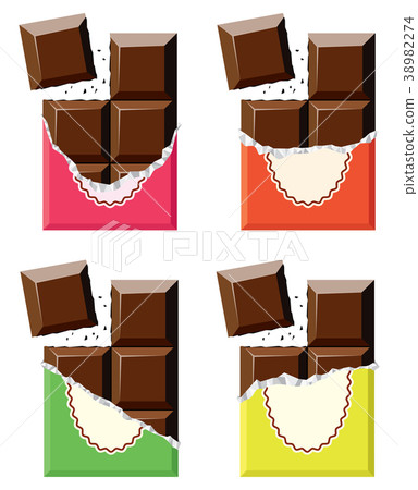 vector collection of chocolate bars vector collection of chocolate bars 38982274