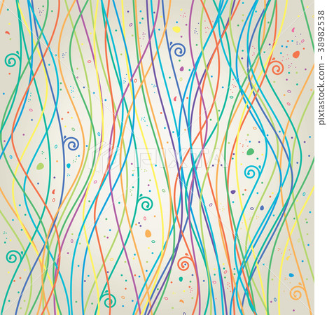 vector floral background with colorful lines 38982538
