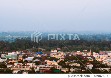 top view of Uthaithani or Uthai Thani, Thailand 38982694