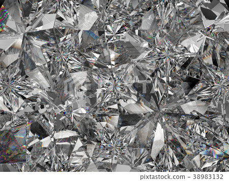 Gemstone structure extreme closeup kaleidoscope 38983132