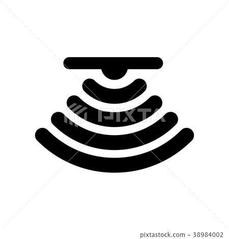 Sensor Icon Ceiling Stock Illustration