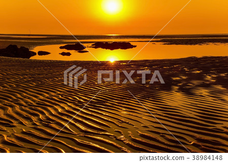 潮汐，Dongho海灘，Gochang-gun，全南 38984148