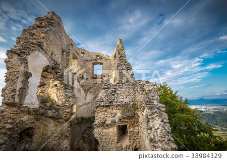 The ruins of a medieval castle Lietava. 38984329