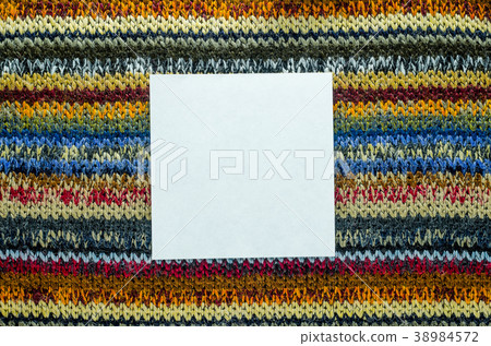 Knit Texture with White Blank Space 38984572