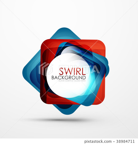 Square swirl abstract banner Square swirl abstract banner 38984711