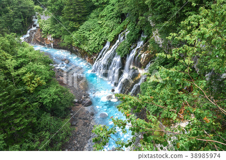 Shiraito Falls / Landscape of Biei-cho, Hokkaido Shiraito Falls / Landscape of Biei-cho, Hokkaido 38985974