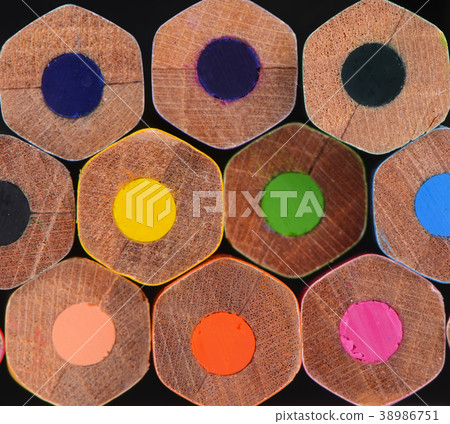 Colored pencils background Colored pencils background 38986751