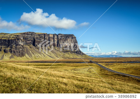 Scenic landscape with the ring road in Iceland Scenic landscape with the ring road in Iceland 38986892