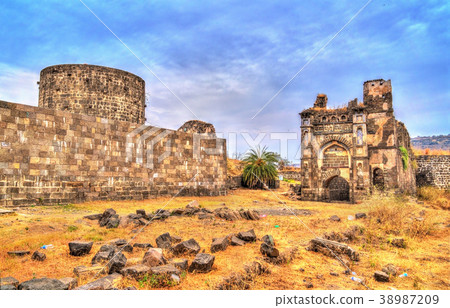 Chini Mahal, a ruined palace at Daulatabad fort in Chini Mahal, a ruined palace at Daulatabad fort in 38987209
