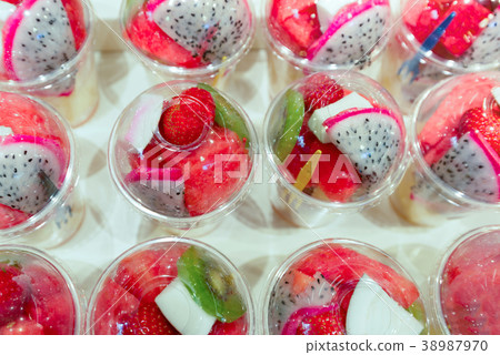 Europe, Catalonia, Spain. Fresh fruit market in Europe, Catalonia, Spain. Fresh fruit market in 38987970