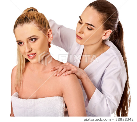 Woman Having Neck and Shoulder Massage in Spa Center Stock Photo - Image of  massage, professional: 143646814