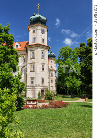 Baroque castle in Mnisek pod Brdy town near Prague 38988873