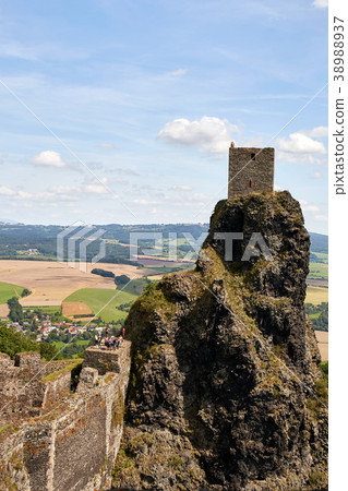 Ruin of medieval gothic castle Trosky 38988937