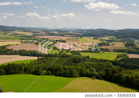 view of the landscape from castle Trosky 38988938