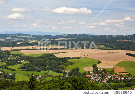 view of the landscape from castle Trosky 38988940