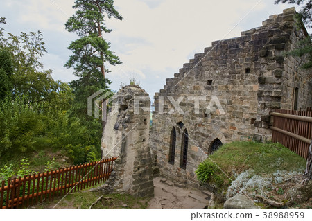 ruin of the Valdstejn gothic castle ruin of the Valdstejn gothic castle 38988959