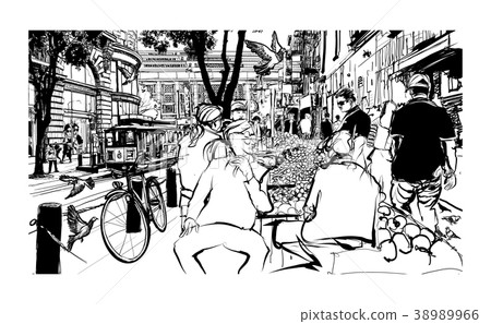 San Francisco, historic street and tramway 38989966