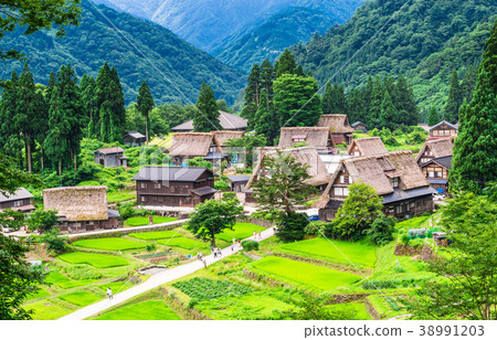 富山縣世界遺產Gokayama Aikura Gakusho Building Settlement 38991203