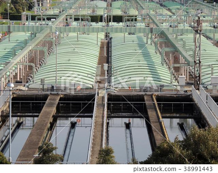Sewage treatment plant in Arakawa water circulation center 38991443