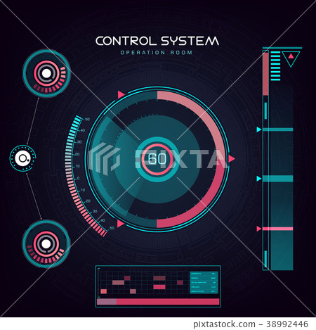 Interface UI design graphic illustration HUD 38992446