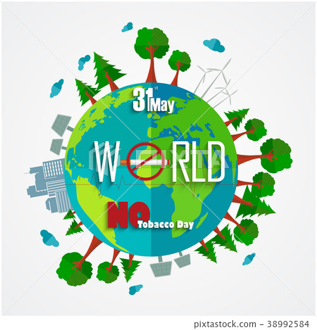 31 May World No Tobacco Day background 31 May World No Tobacco Day background 38992584