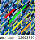 Colorful Striped Pattern / Vector and illustration 38992840