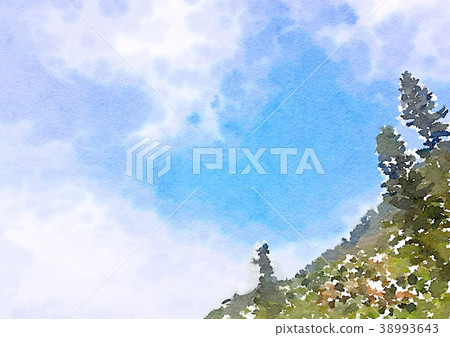 Sky watercolor background 38993643