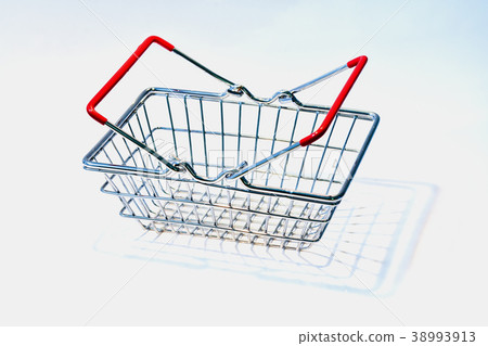 Shopping basket with red handle  38993913