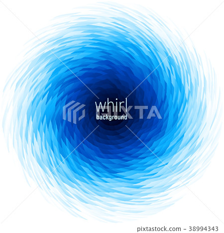 Abstract blue spiral whirl 38994343