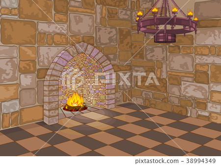 Castle Hall and Fireplace 38994349