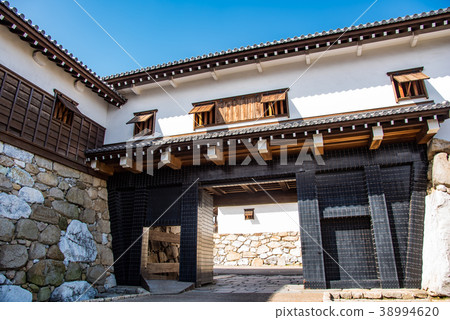 愛媛縣今治城堡Tetsugon門Tategata老虎出口 38994620