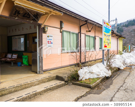 JR Hiei Station Esoyama Station which runs along the shore of San-in Geopark 38995514