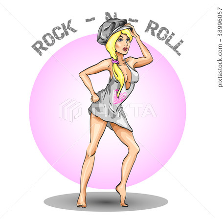friendly girl illustration friendly girl illustration 38996057
