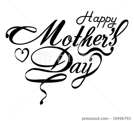 Happy Mothers's Day Typographical Design Card Happy Mothers's Day Typographical Design Card 38996793