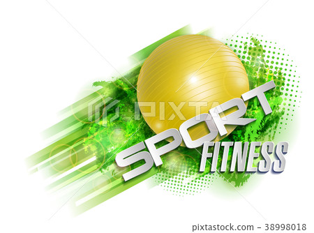 fitness text background ball fitness text background ball 38998018
