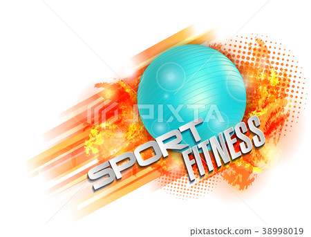 fitness text background ball fitness text background ball 38998019