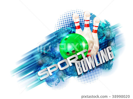 Sample text. bowling ball abstract background Sample text. bowling ball abstract background 38998020