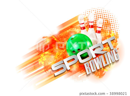 Sample text. bowling ball abstract background Sample text. bowling ball abstract background 38998021